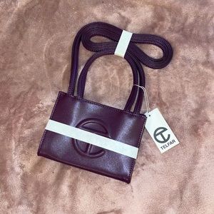 NWT Small Eggplant Shopping Bag